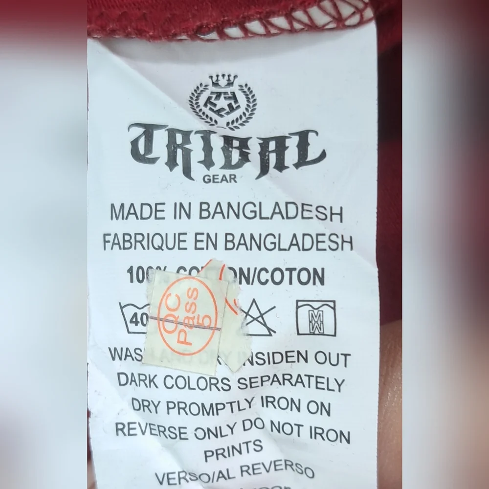 NWT Vintage Tribal Gear Women's T-Shirt Dress Mini Trucker Cranberry Y2K Large - Picture 13 of 15